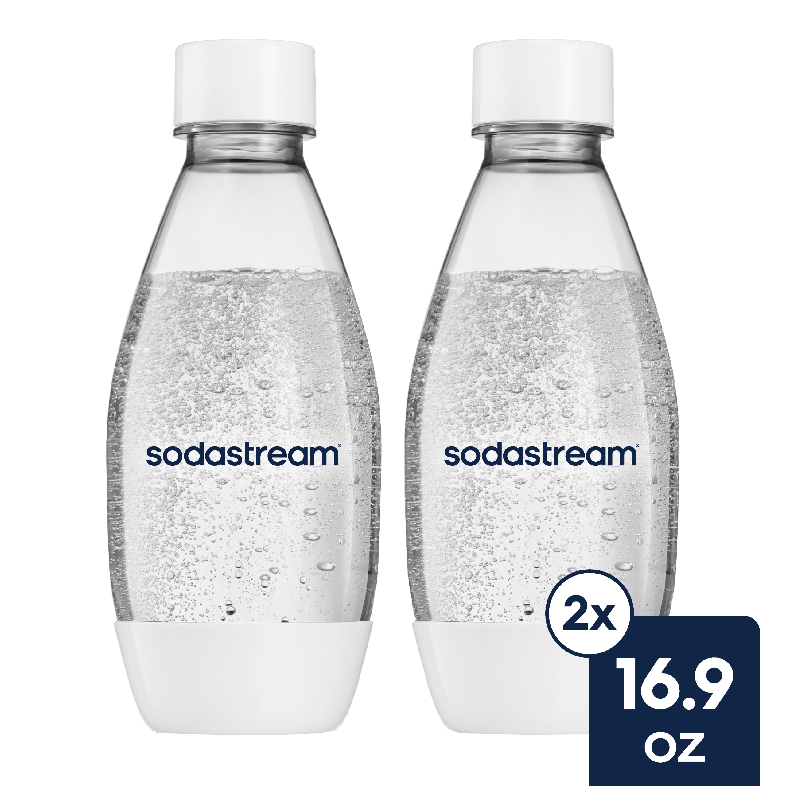 Sodastream Sparkling Water Bottle Twin Pack White 16.9 oz