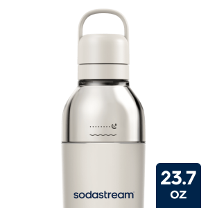 Sodastream Fizz & Go? Easy Mix Insulated Stainless Steel Bottle Sand 23.7 oz