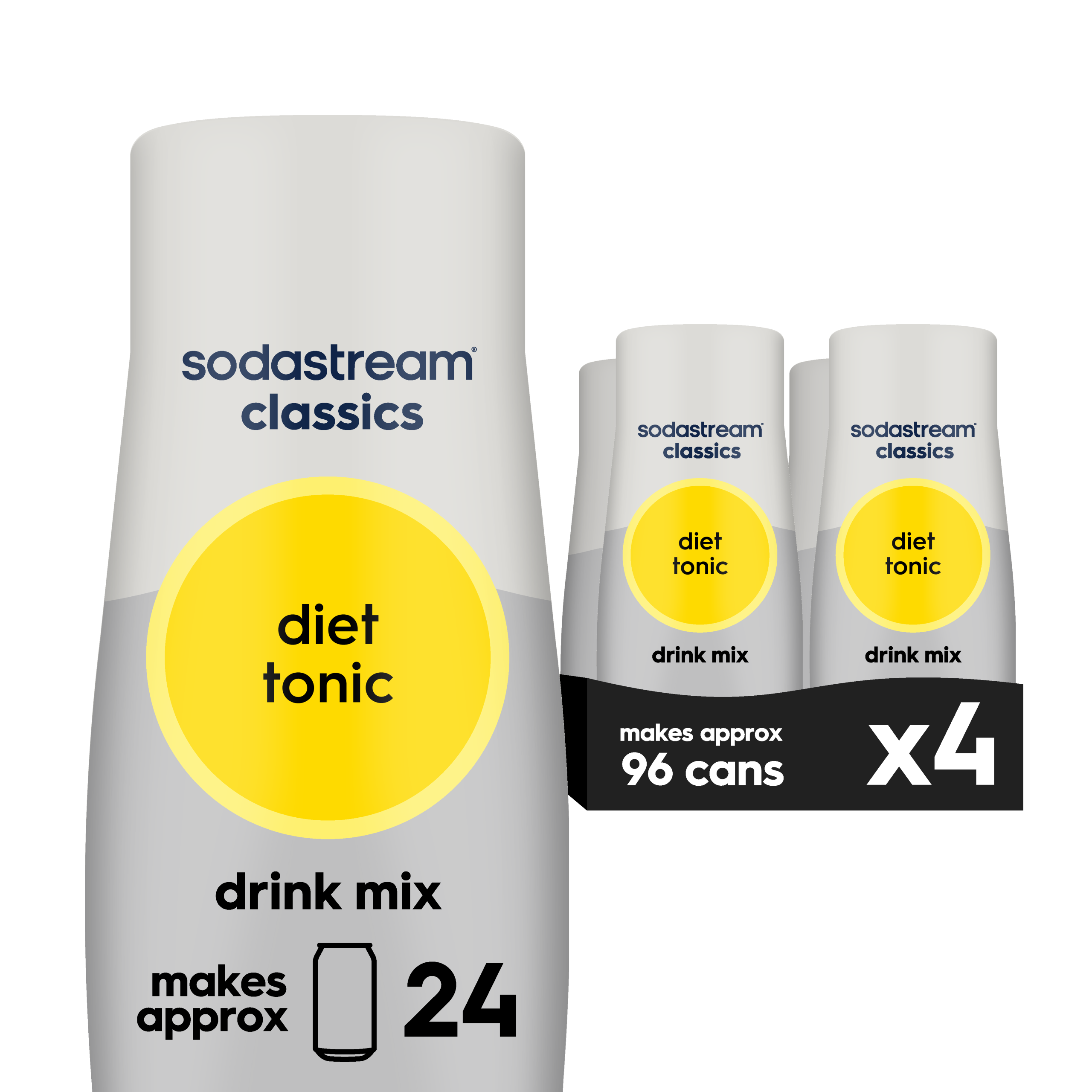 Sodastream Classics Diet Tonic Drink Mix 4 Pack 440ml