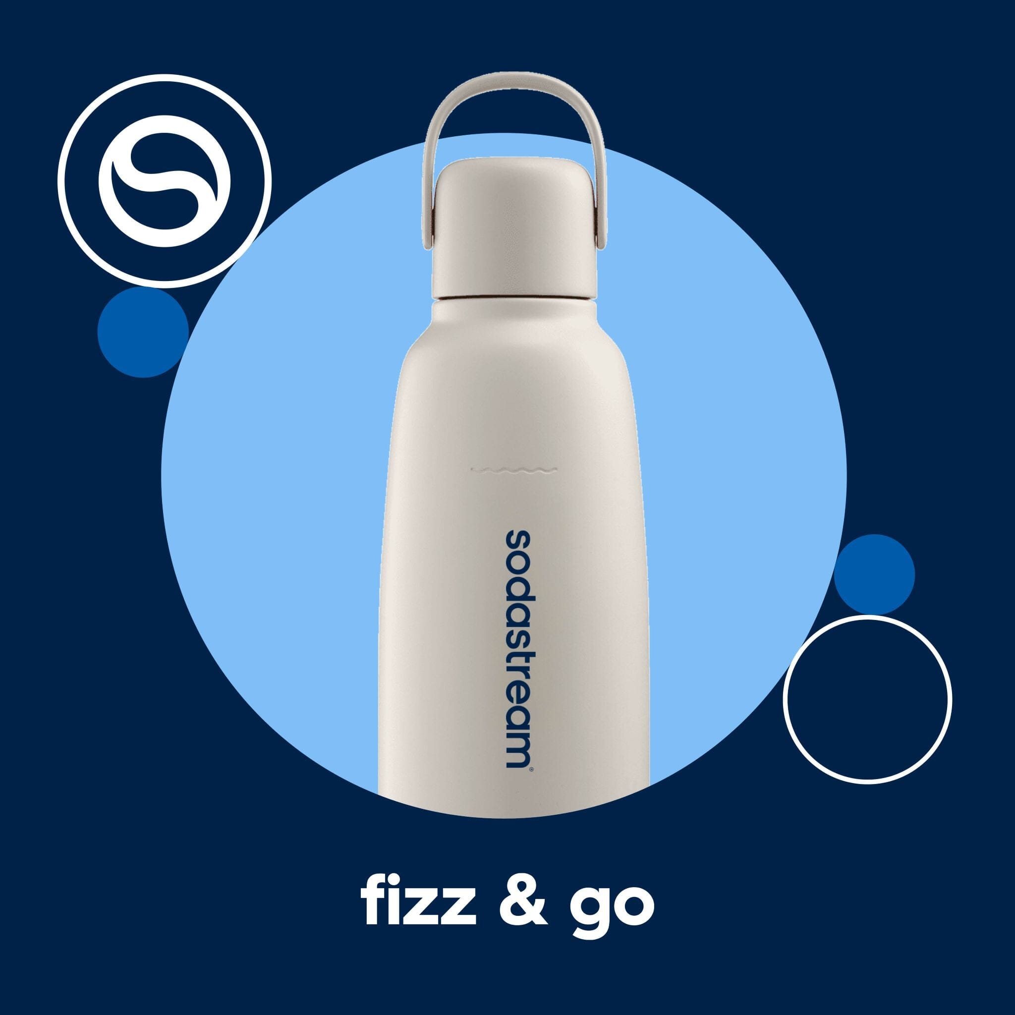 Sodastream Fizz & Go? Insulated Stainless Steel Bottle Sand 30.4 oz - Image 6