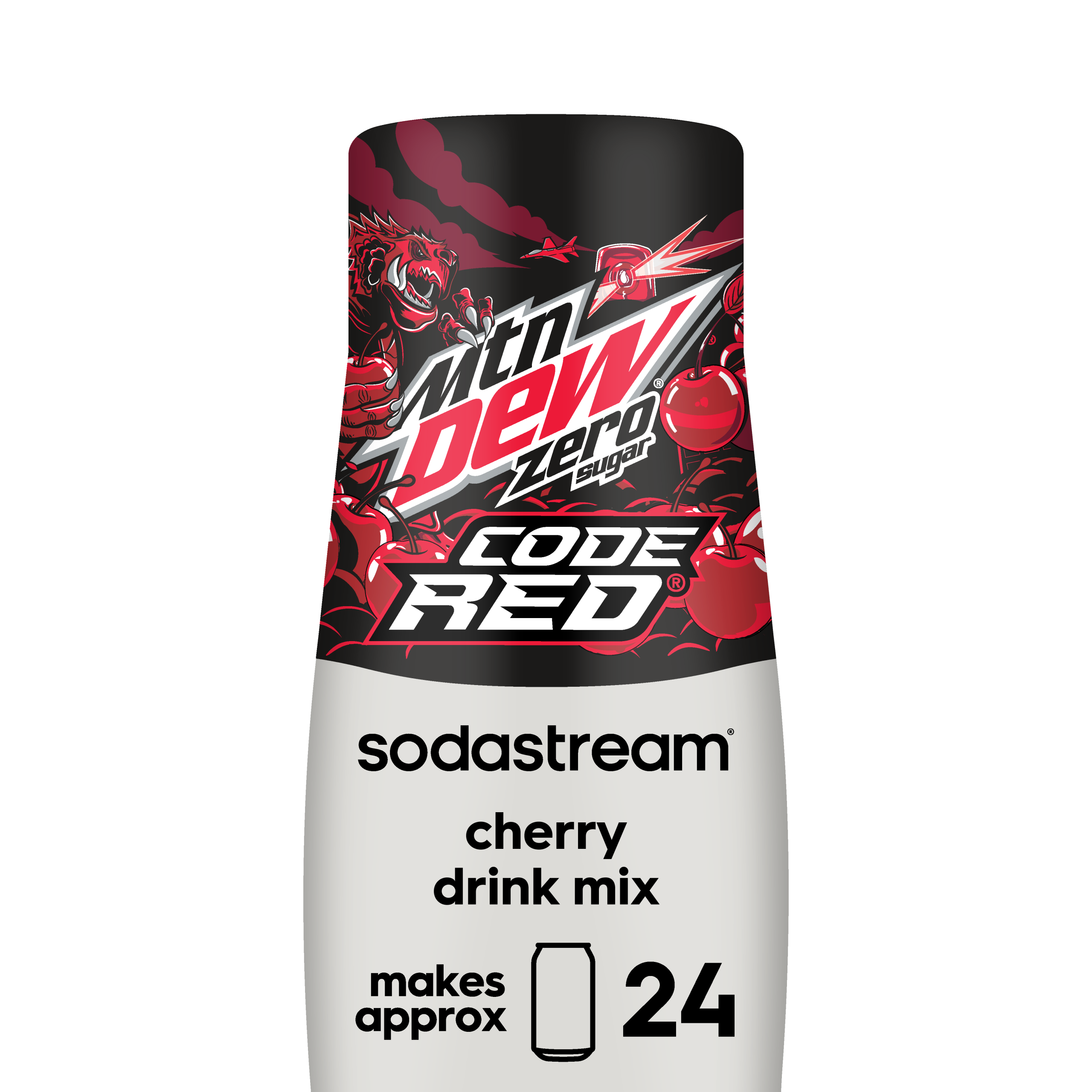 Sodastream MTN DEW® Code Red Zero Sugar Cherry Drink Mix 440ml