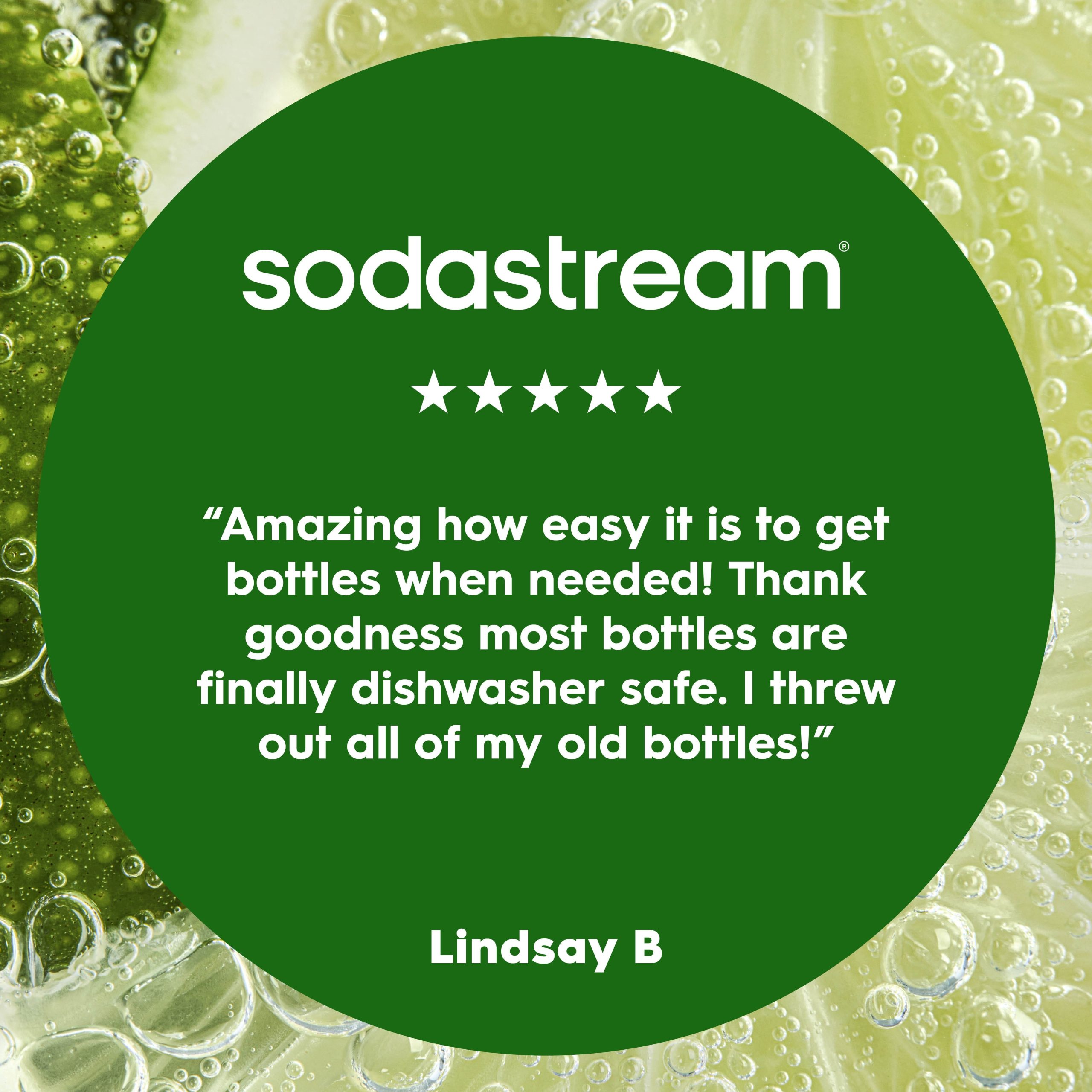 Sodastream Slim Sparkling Water Bottle Twin Pack Black 33.8 oz - Image 3